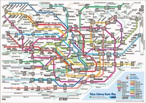 La rete metropolitana di Tokyo