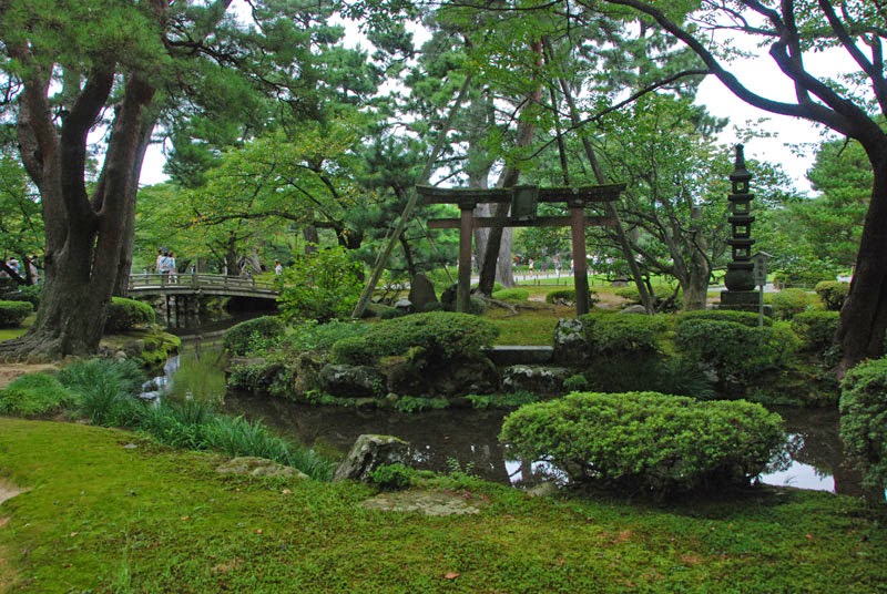 scorcio del giardino di Kanazawa