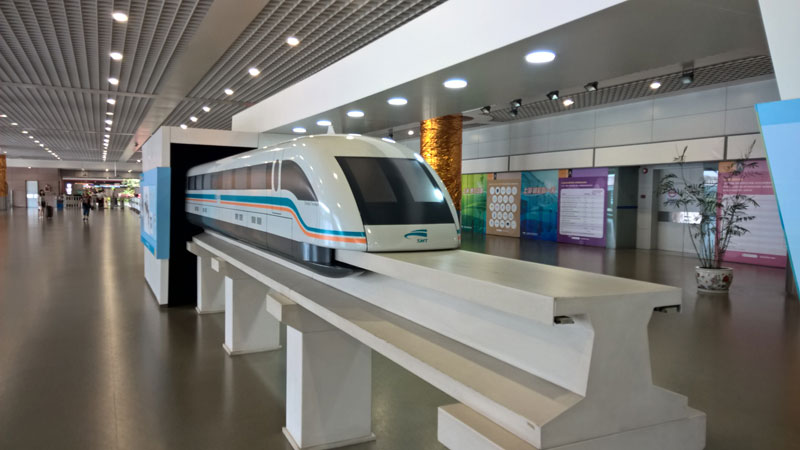 Il modellino del MagLev