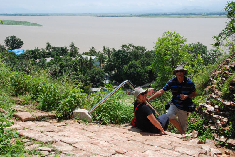 La vetta dello stupa di Mingun