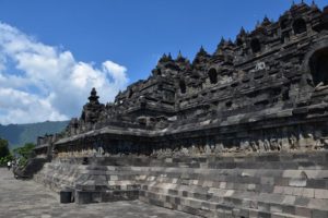 Il primo livello del tempio di Borobudur