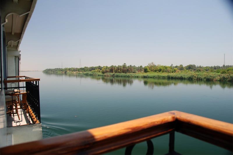 Il Nilo visto dalla nave
