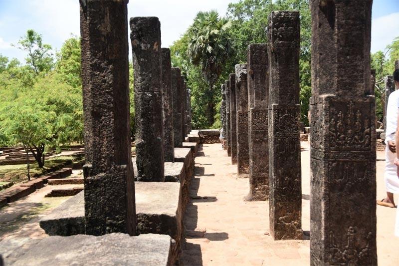 L'interno della Sale delle udienze a Polonnaruwa