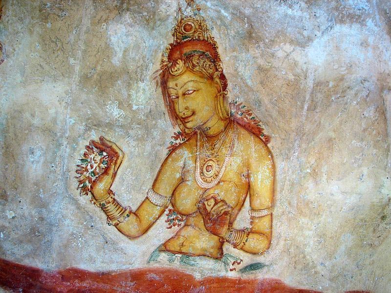 Un affresco di Sigiriya